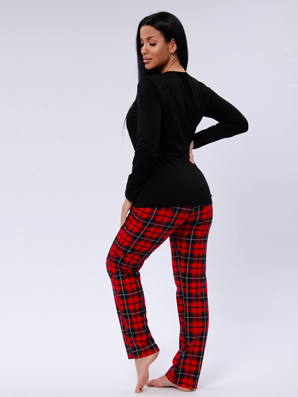 Malina Пижама 572631 3186 чёрный/красный
