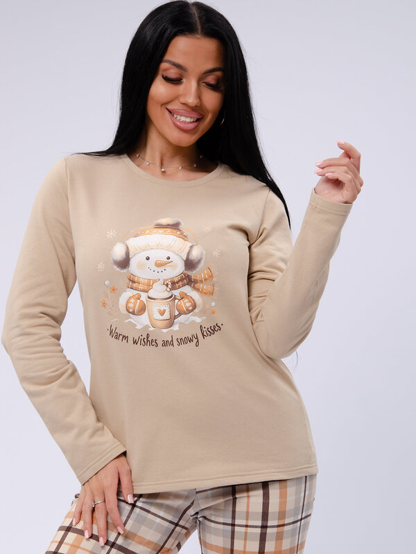 Malina Пижама 572632 3187 бежевый/коричневый