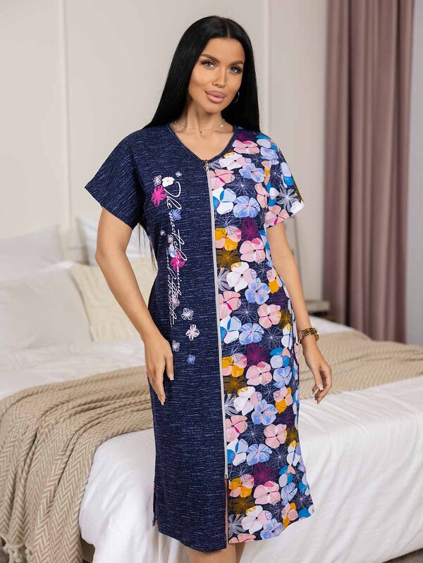 Текс-плюс Халат 572637 НФ-00245369 Голубой, синий