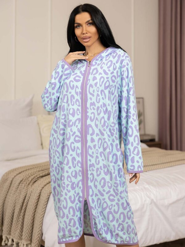 Текс-плюс Халат 572643 НФ-00245716 Сиреневый,ментол