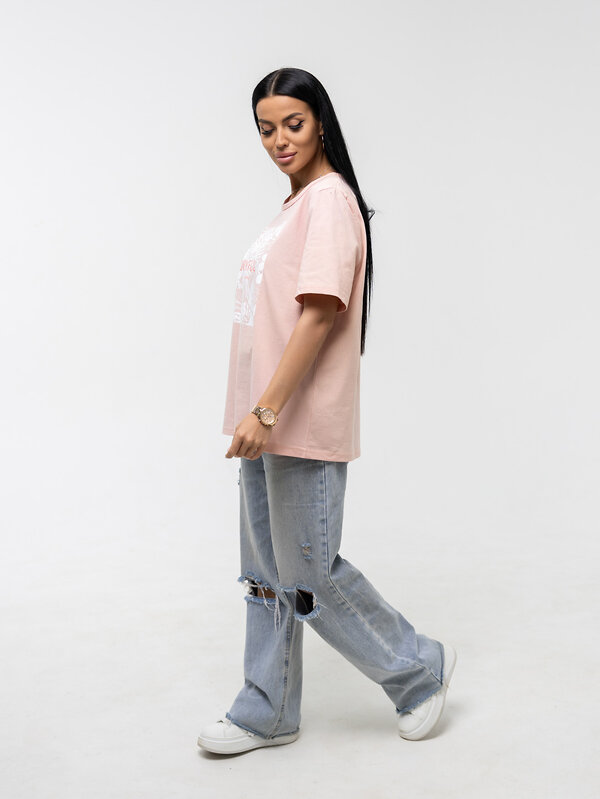 Текс-плюс Футболка 572647 НФ-00156183 Розовый