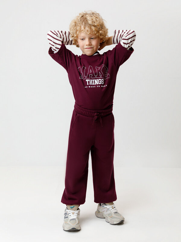 CROCKID Брюки 572692 МП 400890 бордовый