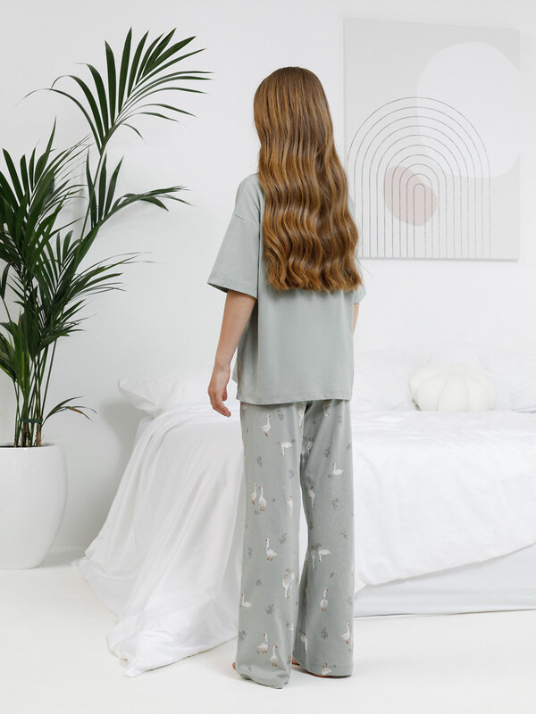 CROCKID Пижама 572724 МП 1657-1 зеленый