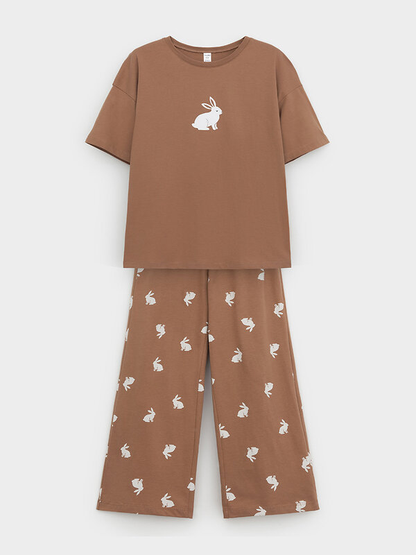 CROCKID Пижама 572733 МП 1657-1 кофейный