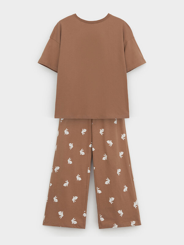 CROCKID Пижама 572735 МП 1657 кофейный