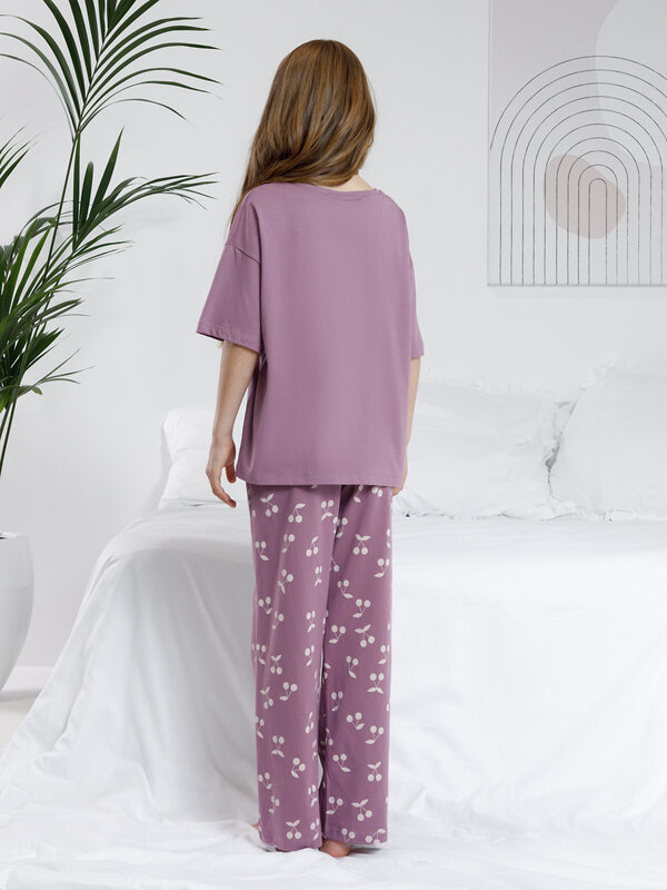 CROCKID Пижама 572742 МП 1657-1 сливовый