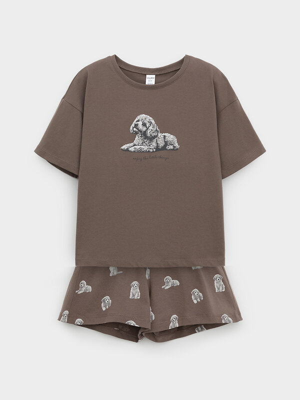 CROCKID Пижама 572744 МП 1658 коричневый