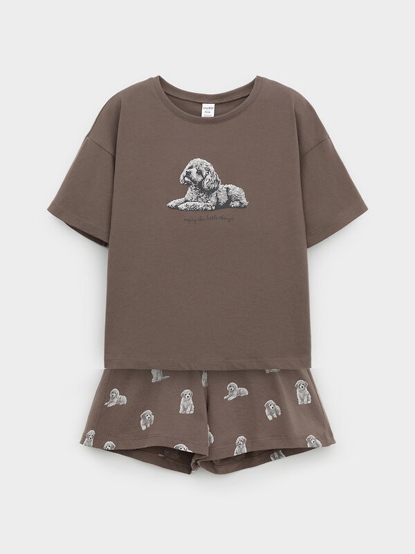 CROCKID Пижама 572745 МП 1658-1 коричневый