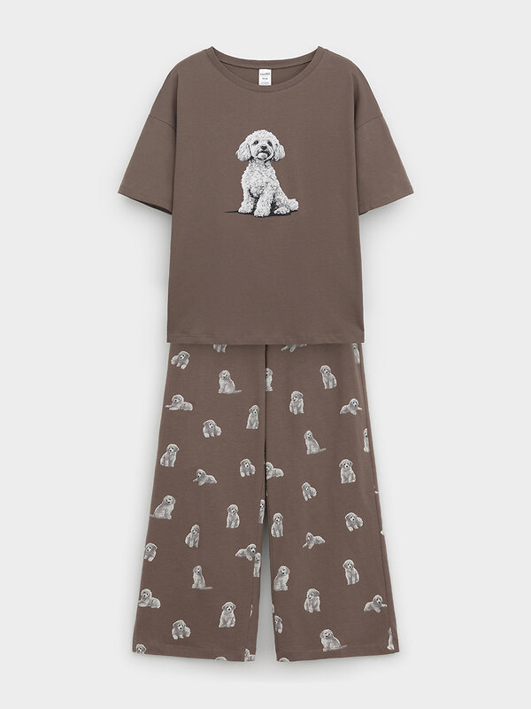 CROCKID Пижама 572746 МП 1657-1 коричневый