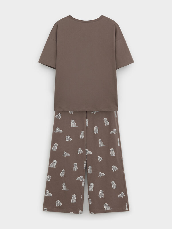 CROCKID Пижама 572746 МП 1657-1 коричневый