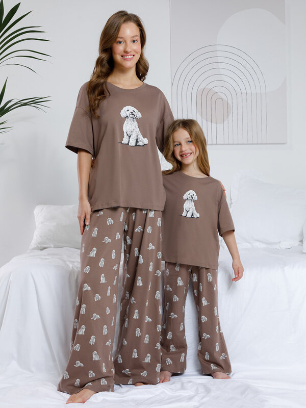 CROCKID Пижама 572747 МП 1657 коричневый