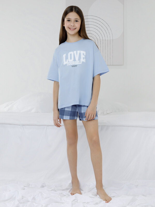 CROCKID Пижама 572752 МП 1658-1 голубой