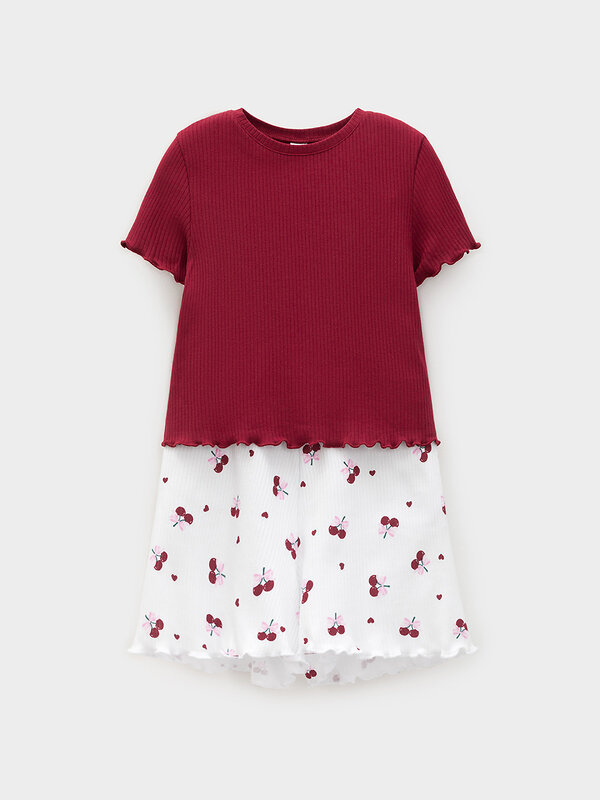 CROCKID Пижама 572771 МП 1670 бордовый