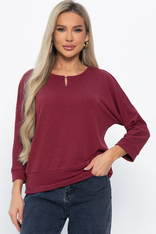LT Collection Джемпер 572787 Б14845-50М бордовый