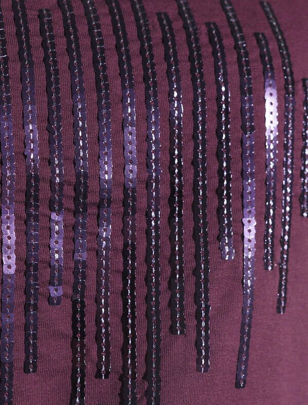 VILATTE Футболка 572808 D49.133 бургунди_stripes