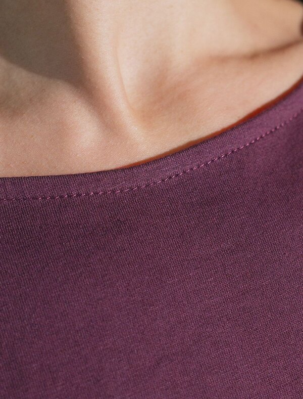 VILATTE Футболка 572808 D49.133 бургунди_stripes