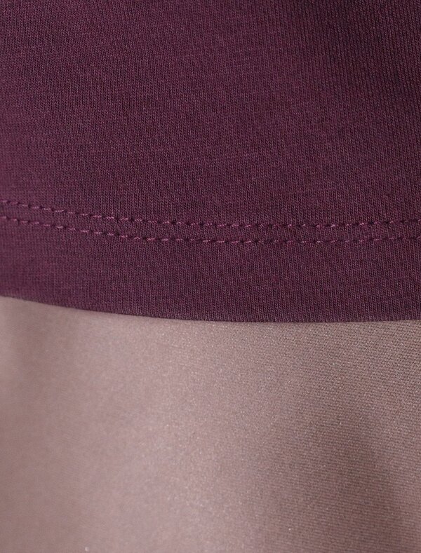 VILATTE Футболка 572810 D49.133 бургунди_цветок