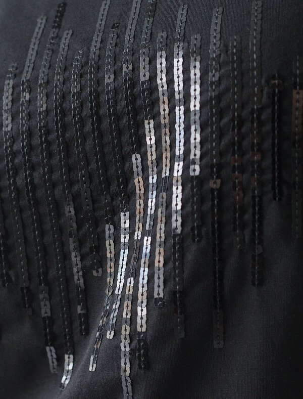 VILATTE Футболка 572821 D49.133 черный_stripes