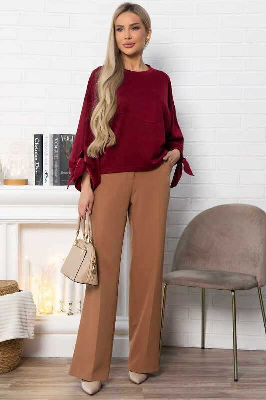 LT Collection Джемпер 572823 Б14867-10М бордовый