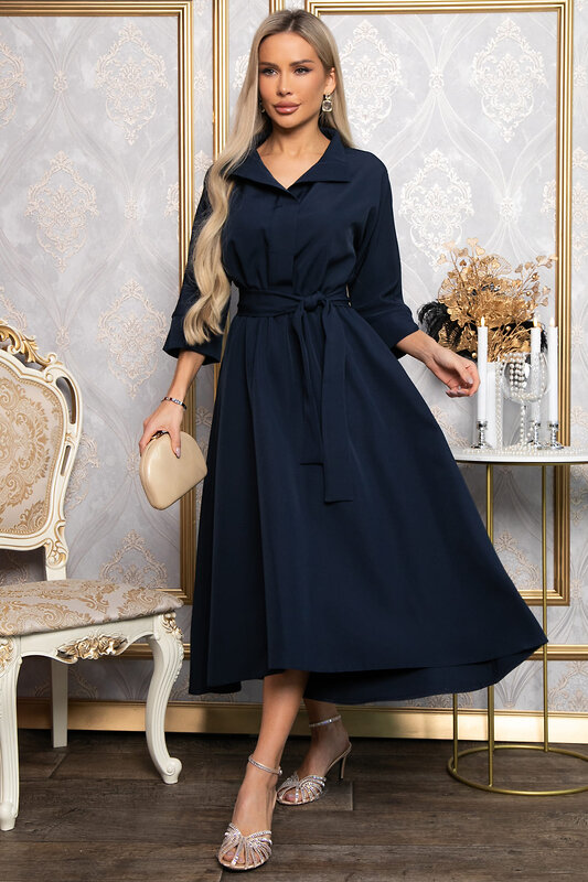 LT Collection Платье 572826 П14864-16М темно-синий