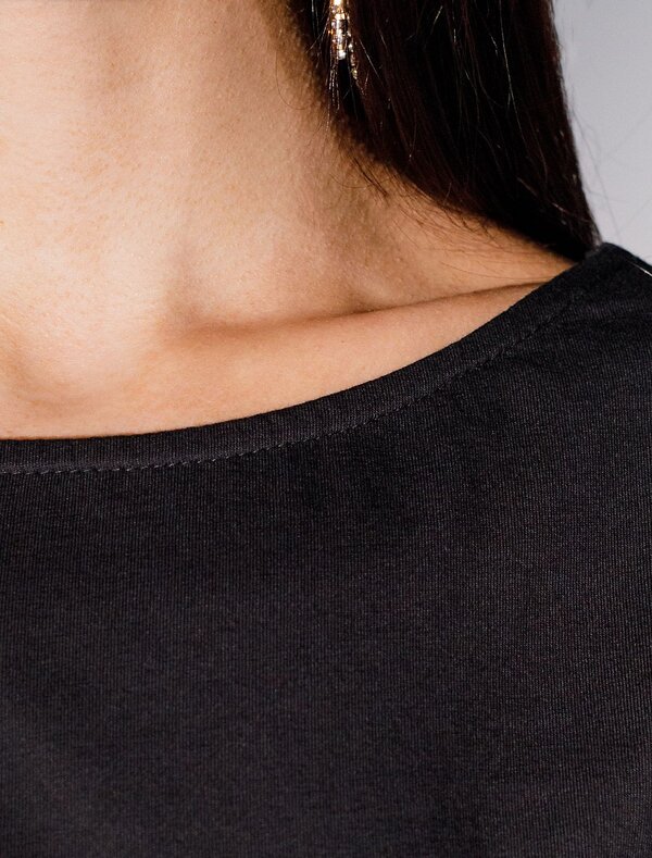 VILATTE Футболка 572837 D49.134 черный_зебра