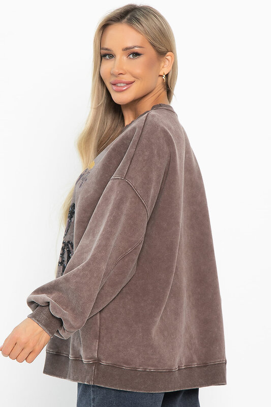 LT Collection Свитшот 572840 Б14904-20М коричневый