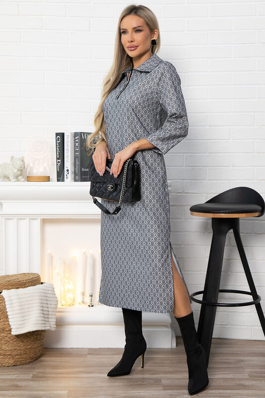 LT Collection Платье 572841 П14877-18М темно-серый