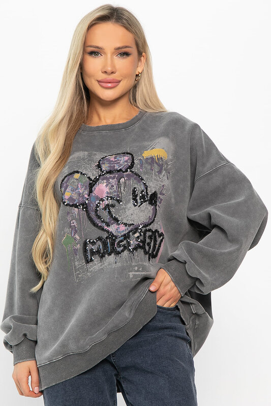 LT Collection Свитшот 572849 Б14905-20М серый