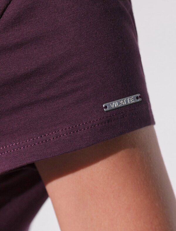 VILATTE Футболка 572854 D49.135 бургунди_рыба