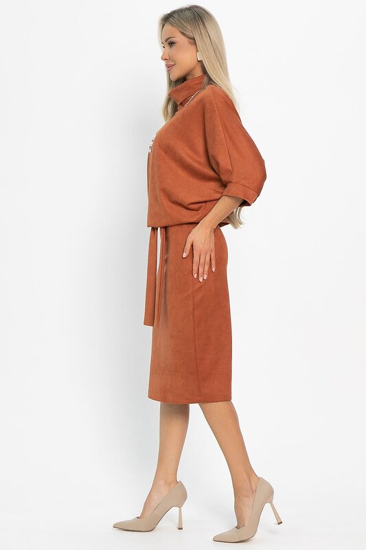 LT Collection Платье 572863 П14910-12М терракотовый