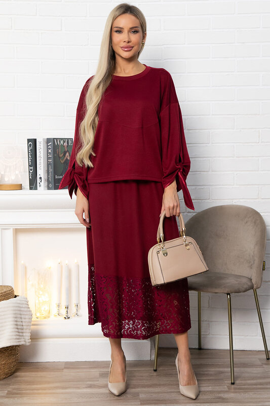 LT Collection Юбка 572867 Ю14912-10М бордовый