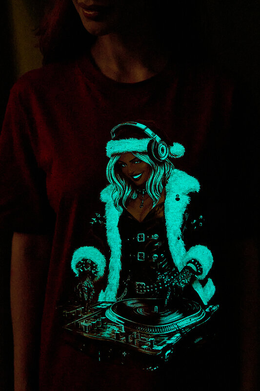 Натали Футболка 572882 8585 красный+диско снегурочка