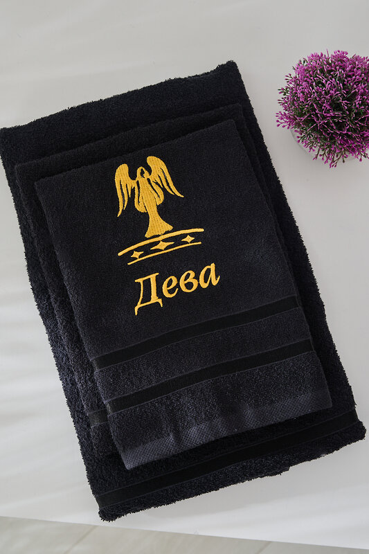Натали Полотенце 572892 14418 черный+дева