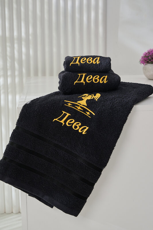 Натали Полотенце 572892 14418 черный+дева