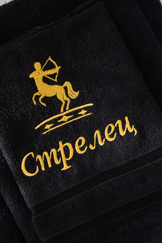 Натали Полотенце 572898 14418 черный+стрелец