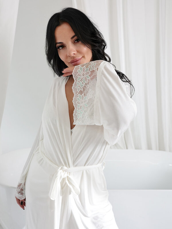 Соль&Перец Халат 572954 SP1608CH белый