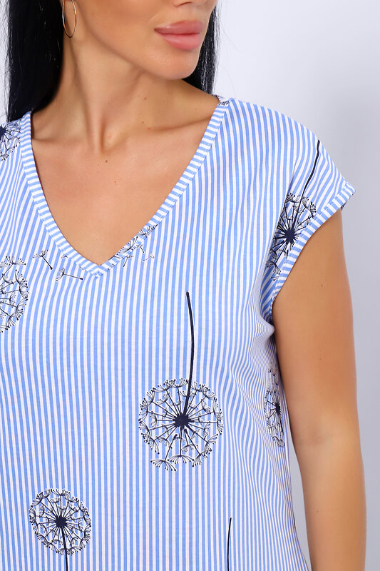 Натали Платье 572996 82061 полоска голубая узкая