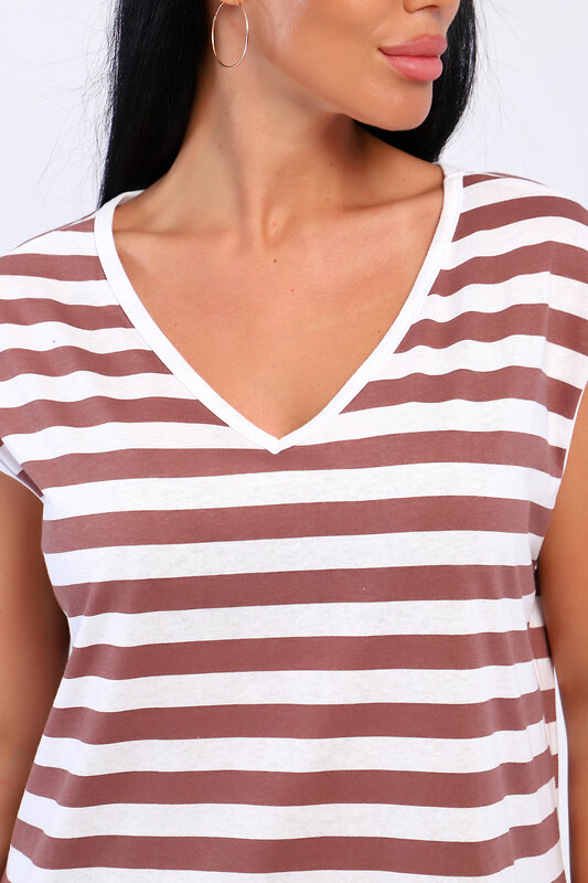 Натали Платье 572998 82060 полоса пыльная роза