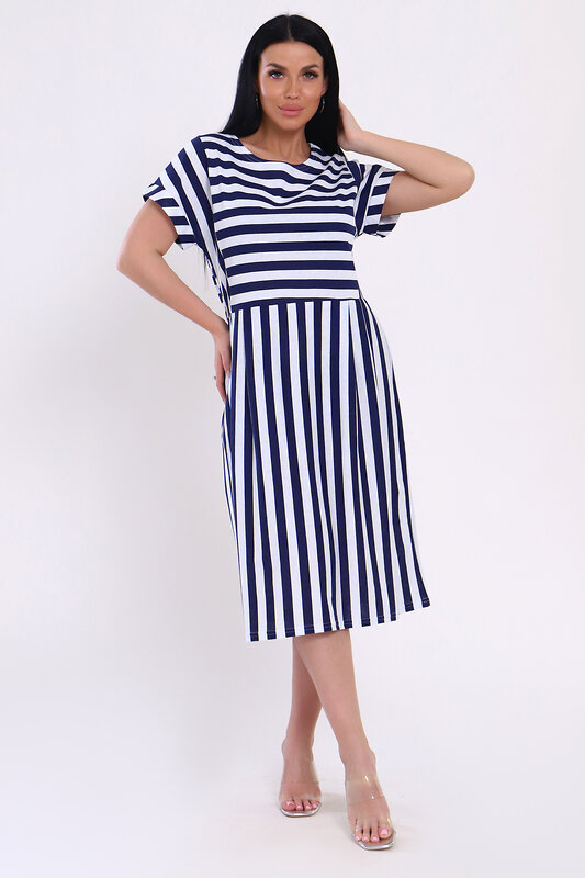 Натали Платье 573003 82054 полоса синяя