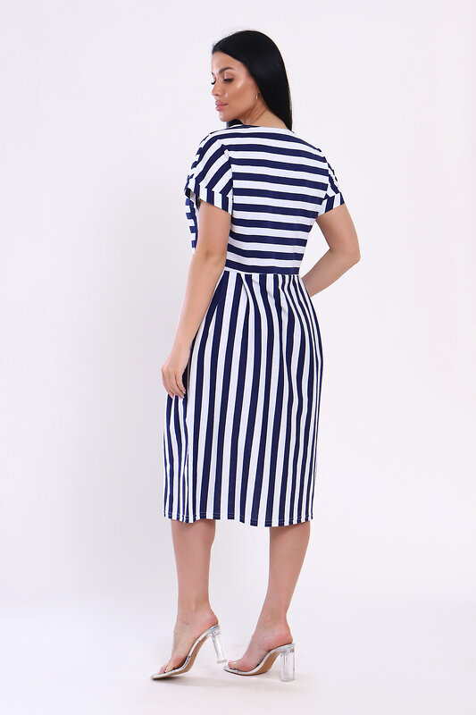 Натали Платье 573003 82054 полоса синяя