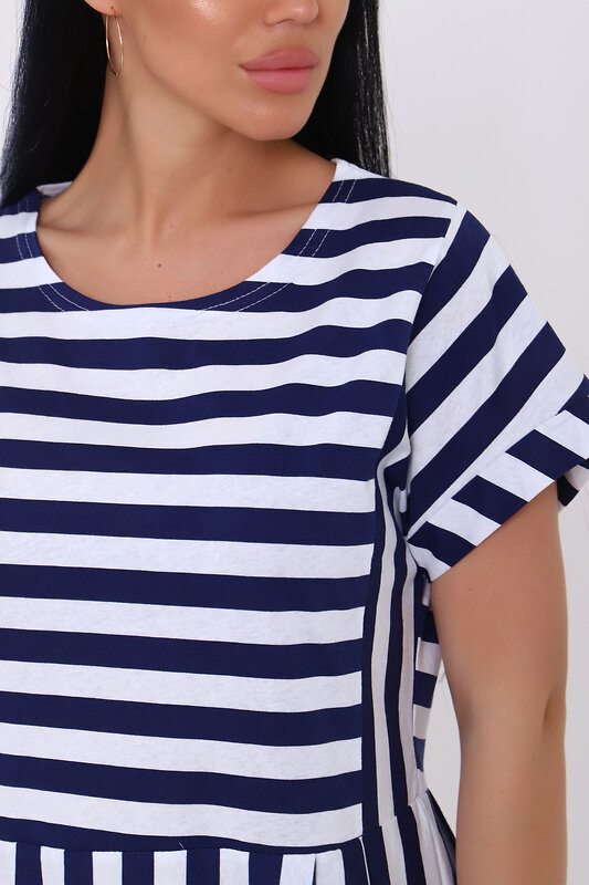 Натали Платье 573003 82054 полоса синяя