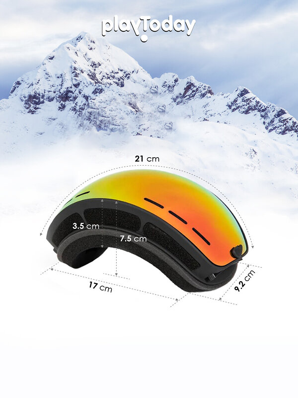 PLAYTODAY Маска горнолыжная 573043 32321528 фуксия