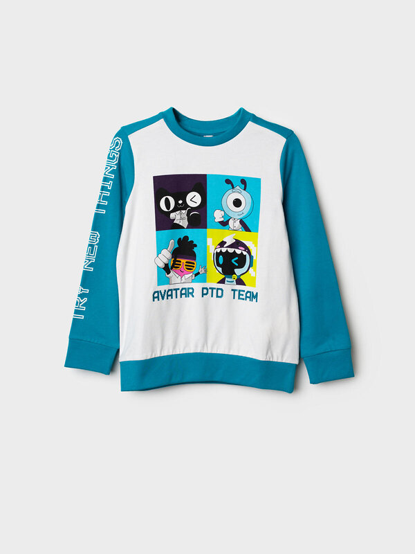 PLAYTODAY Толстовка 573056 32412173 голубой,белый