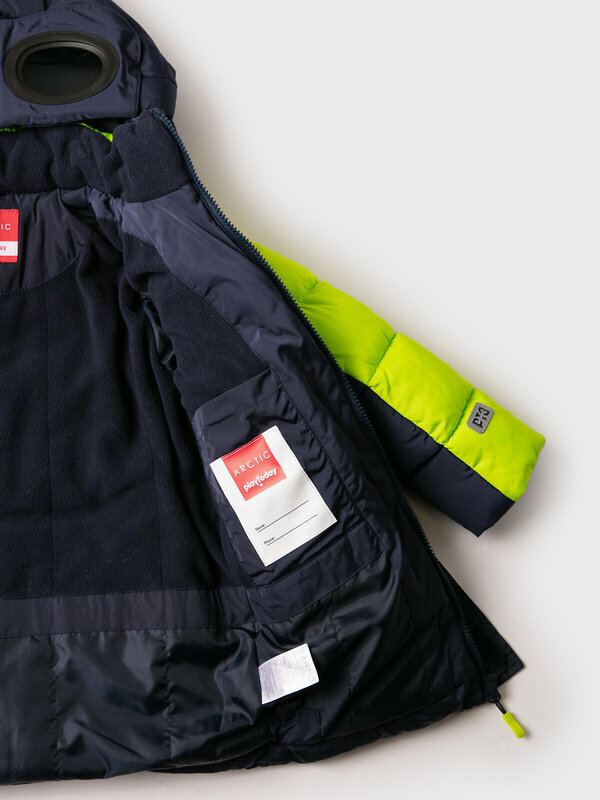 PLAYTODAY Пальто 573079 32512223 тёмно-синий,светло-зеленый,белый