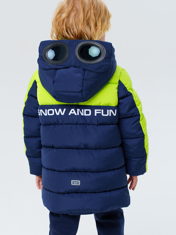 PLAYTODAY Пальто 573079 32512223 тёмно-синий,светло-зеленый,белый