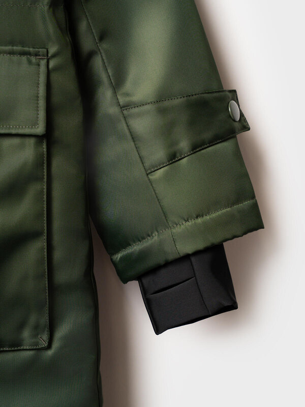 PLAYTODAY Пальто 573088 32521103 темно-зеленый