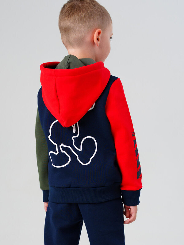 PLAYTODAY Толстовка 573124 32532001 хаки,тёмно-синий,красный