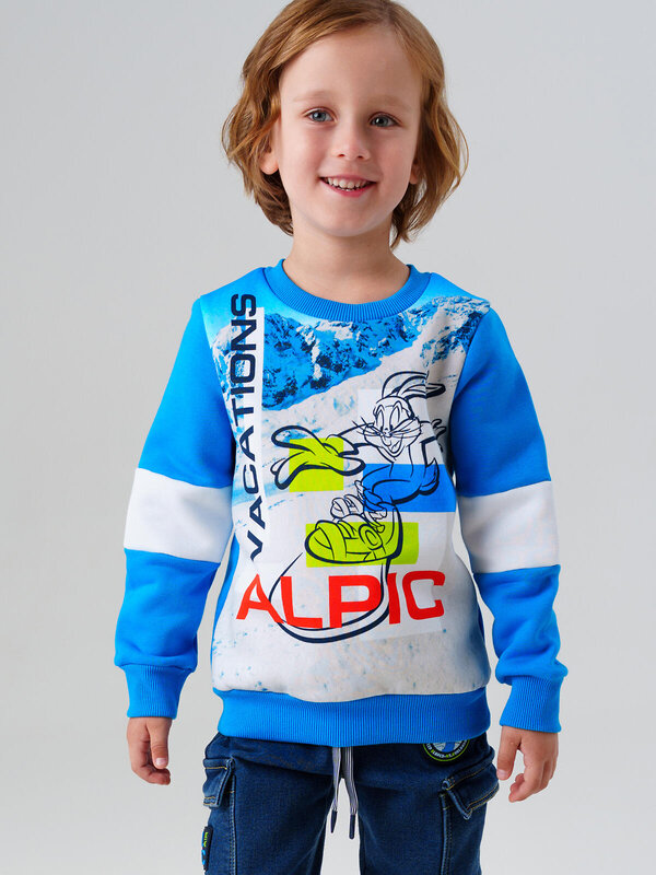 PLAYTODAY Толстовка 573127 32532040 белый,ярко-синий