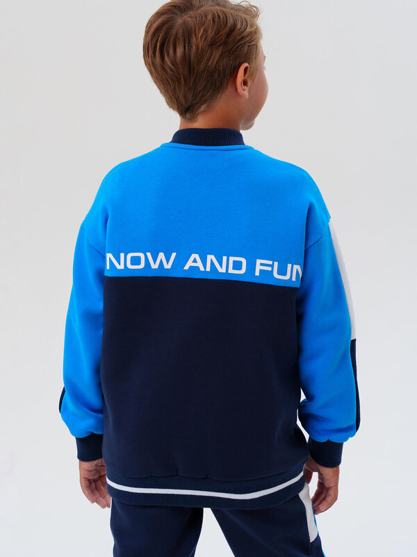 PLAYTODAY Толстовка 573131 32511222 белый,ярко-синий,тёмно-синий