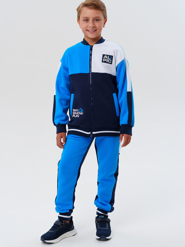 PLAYTODAY Толстовка 573131 32511222 белый,ярко-синий,тёмно-синий